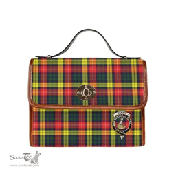 Scottish Canvas Bag Dewar Clan Clan Tartan Waterproof Canvas Bag - Crest Classic Scottish Plaid Tartan Plaid
