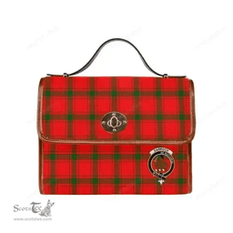 Scottish Canvas Bag Darroch (Gourock) Clan Clan Tartan Waterproof Canvas Bag - Crest Classic Scottish Plaid Tartan Plaid