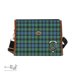 Scottish Canvas Bag Mowat (of Inglistoun) Clan Clan Tartan Waterproof Canvas Bag - Crest Classic Scottish Plaid Tartan Plaid