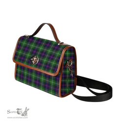 Scottish Canvas Bag Sutherland Modern Clan Tartan Waterproof Canvas Bag - Classic Scottish Plaid Tartan Plaid
