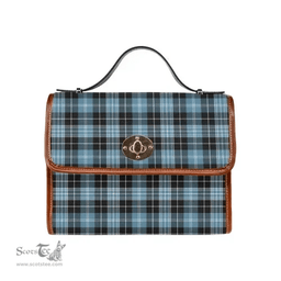 Scottish Canvas Bag Clark Ancient Clan Tartan Waterproof Canvas Bag - Classic Scottish Plaid Tartan Plaid