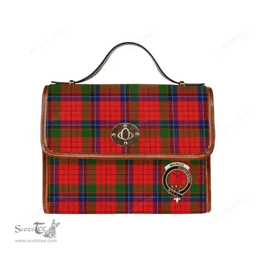 Scottish Canvas Bag MacNicol (of Scorrybreac) Clan Clan Tartan Waterproof Canvas Bag - Crest Classic Scottish Plaid Tartan Plaid