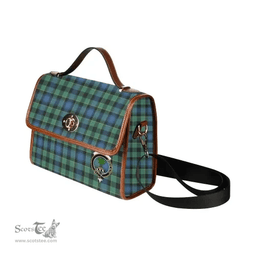 Scottish Canvas Bag Mowat (of Inglistoun) Clan Clan Tartan Waterproof Canvas Bag - Crest Classic Scottish Plaid Tartan Plaid