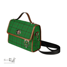 Scottish Canvas Bag Don Clan Clan Tartan Waterproof Canvas Bag - Crest Classic Scottish Plaid Tartan Plaid