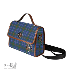 Scottish Canvas Bag Edmonstone (of Duntreath) Clan Clan Tartan Waterproof Canvas Bag - Crest Classic Scottish Plaid Tartan Plaid