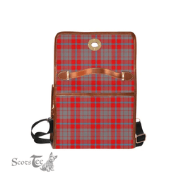Scottish Canvas Bag Moubray Clan Clan Tartan Waterproof Canvas Bag - Crest Classic Scottish Plaid Tartan Plaid