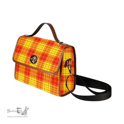 Scottish Canvas Bag MacMillan Clan Clan Tartan Waterproof Canvas Bag - Crest Classic Scottish Plaid Tartan Plaid