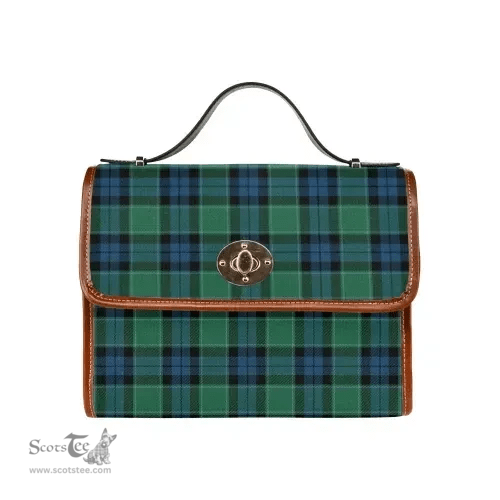 Scottish Canvas Bag Graham of Menteith Ancient Clan Tartan Waterproof Canvas Bag - Classic Scottish Plaid Tartan Plaid