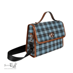Scottish Canvas Bag Clark Ancient Clan Tartan Waterproof Canvas Bag - Classic Scottish Plaid Tartan Plaid