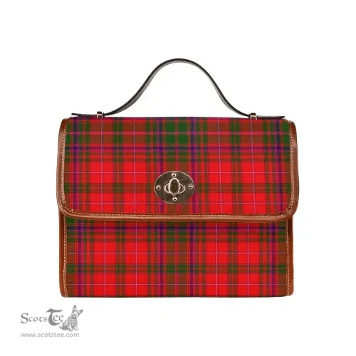 Scottish Canvas Bag MacDougall Modern Clan Tartan Waterproof Canvas Bag - Classic Scottish Plaid Tartan Plaid