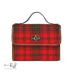 Scottish Canvas Bag MacDougall Modern Clan Tartan Waterproof Canvas Bag - Classic Scottish Plaid Tartan Plaid