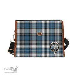 Scottish Canvas Bag Napier Clan Clan Tartan Waterproof Canvas Bag - Crest Classic Scottish Plaid Tartan Plaid