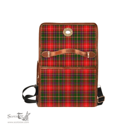 Scottish Canvas Bag Somerville Modern Clan Tartan Waterproof Canvas Bag - Classic Scottish Plaid Tartan Plaid