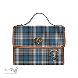 Scottish Canvas Bag Napier Clan Clan Tartan Waterproof Canvas Bag - Crest Classic Scottish Plaid Tartan Plaid