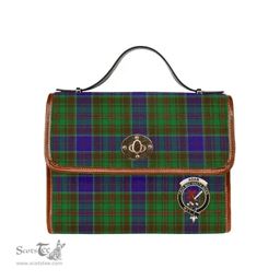 Scottish Canvas Bag Adam Clan Clan Tartan Waterproof Canvas Bag - Crest Classic Scottish Plaid Tartan Plaid