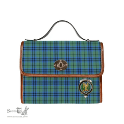 Scottish Canvas Bag Falconer Clan Clan Tartan Waterproof Canvas Bag - Crest Classic Scottish Plaid Tartan Plaid