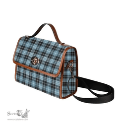 Scottish Canvas Bag Clark Ancient Clan Tartan Waterproof Canvas Bag - Classic Scottish Plaid Tartan Plaid
