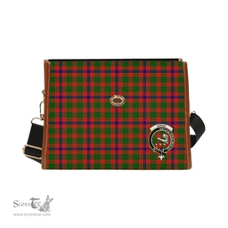 Scottish Canvas Bag Skene Clan Clan Tartan Waterproof Canvas Bag - Crest Classic Scottish Plaid Tartan Plaid