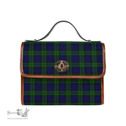 Scottish Canvas Bag Campbell Modern Clan Tartan Waterproof Canvas Bag - Classic Scottish Plaid Tartan Plaid