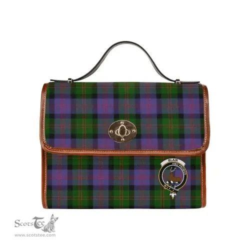 Scottish Canvas Bag Blair Clan Clan Tartan Waterproof Canvas Bag - Crest Classic Scottish Plaid Tartan Plaid