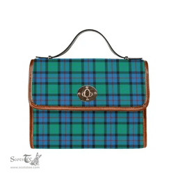 Scottish Canvas Bag Flower Of Scotland Clan Tartan Waterproof Canvas Bag - Classic Scottish Plaid Tartan Plaid