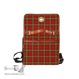 Scottish Canvas Bag Morrison Red Modern Clan Tartan Waterproof Canvas Bag - Classic Scottish Plaid Tartan Plaid