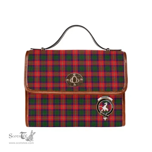 Scottish Canvas Bag Riddell Clan Clan Tartan Waterproof Canvas Bag - Crest Classic Scottish Plaid Tartan Plaid
