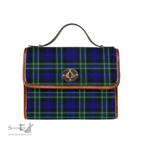 Scottish Canvas Bag Arbuthnot Modern Clan Tartan Waterproof Canvas Bag - Classic Scottish Plaid Tartan Plaid