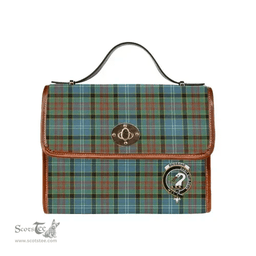 Scottish Canvas Bag Brisbane Clan Clan Tartan Waterproof Canvas Bag - Crest Classic Scottish Plaid Tartan Plaid