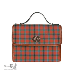 Scottish Canvas Bag Sinclair Ancient Clan Tartan Waterproof Canvas Bag - Classic Scottish Plaid Tartan Plaid