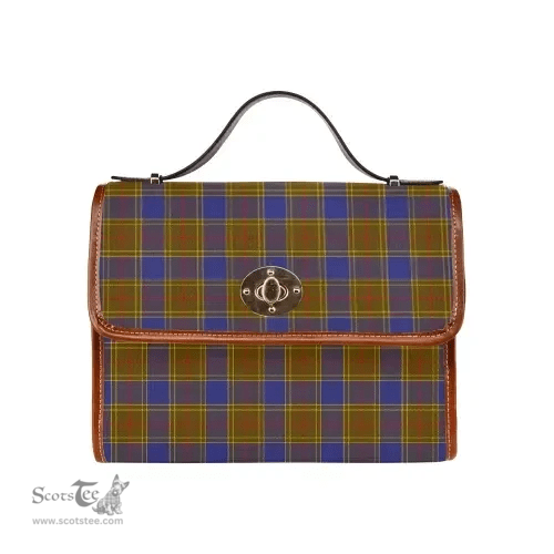 Scottish Canvas Bag Balfour Modern Clan Tartan Waterproof Canvas Bag - Classic Scottish Plaid Tartan Plaid