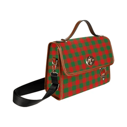 Scottish Canvas Bag Moncrieffe Clan Clan Tartan Waterproof Canvas Bag - Crest Classic Scottish Plaid Tartan Plaid