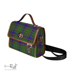 Scottish Canvas Bag Adam Clan Clan Tartan Waterproof Canvas Bag - Crest Classic Scottish Plaid Tartan Plaid