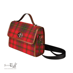 Scottish Canvas Bag MacDougall Modern Clan Tartan Waterproof Canvas Bag - Classic Scottish Plaid Tartan Plaid