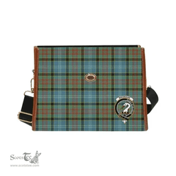 Scottish Canvas Bag Brisbane Clan Clan Tartan Waterproof Canvas Bag - Crest Classic Scottish Plaid Tartan Plaid