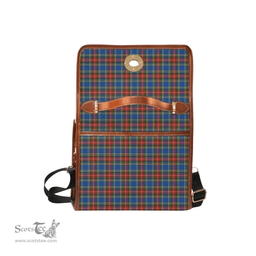 Scottish Canvas Bag Bethune Clan Clan Tartan Waterproof Canvas Bag - Crest Classic Scottish Plaid Tartan Plaid