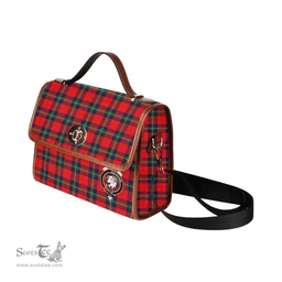 Scottish Canvas Bag Ruthven Clan Clan Tartan Waterproof Canvas Bag - Crest Classic Scottish Plaid Tartan Plaid