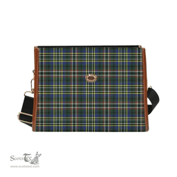 Scottish Canvas Bag Scott Green Modern Clan Tartan Waterproof Canvas Bag - Classic Scottish Plaid Tartan Plaid