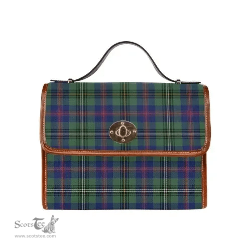 Scottish Canvas Bag Wood Modern Clan Tartan Waterproof Canvas Bag - Classic Scottish Plaid Tartan Plaid