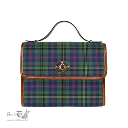Scottish Canvas Bag Wood Modern Clan Tartan Waterproof Canvas Bag - Classic Scottish Plaid Tartan Plaid