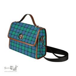 Scottish Canvas Bag Flower Of Scotland Clan Tartan Waterproof Canvas Bag - Classic Scottish Plaid Tartan Plaid
