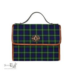 Scottish Canvas Bag Lamont Modern Clan Tartan Waterproof Canvas Bag - Classic Scottish Plaid Tartan Plaid