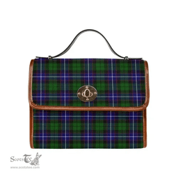 Scottish Canvas Bag Russell Modern Clan Tartan Waterproof Canvas Bag - Classic Scottish Plaid Tartan Plaid
