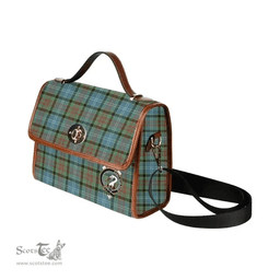 Scottish Canvas Bag Brisbane Clan Clan Tartan Waterproof Canvas Bag - Crest Classic Scottish Plaid Tartan Plaid