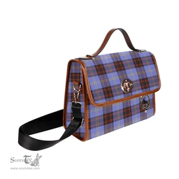 Scottish Canvas Bag Rutherford Clan Clan Tartan Waterproof Canvas Bag - Crest Classic Scottish Plaid Tartan Plaid