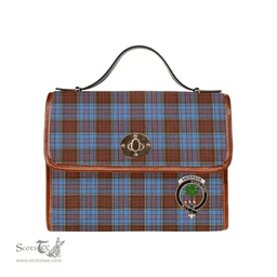 Scottish Canvas Bag Anderson Clan Clan Tartan Waterproof Canvas Bag - Crest Classic Scottish Plaid Tartan Plaid