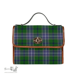 Scottish Canvas Bag Wishart Hunting Modern Clan Tartan Waterproof Canvas Bag - Classic Scottish Plaid Tartan Plaid
