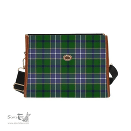 Scottish Canvas Bag Wishart Hunting Modern Clan Tartan Waterproof Canvas Bag - Classic Scottish Plaid Tartan Plaid