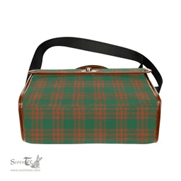 Scottish Canvas Bag Menzies Green Ancient Clan Tartan Waterproof Canvas Bag - Classic Scottish Plaid Tartan Plaid
