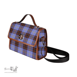 Scottish Canvas Bag Rutherford Clan Tartan Waterproof Canvas Bag - Classic Scottish Plaid Tartan Plaid